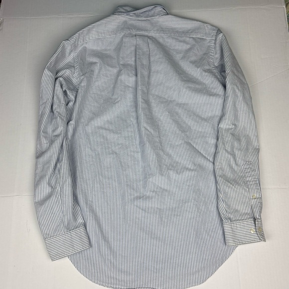 Ralph Lauren Blue and White Striped Casual Button Down Shirt - Picture 2 of 7